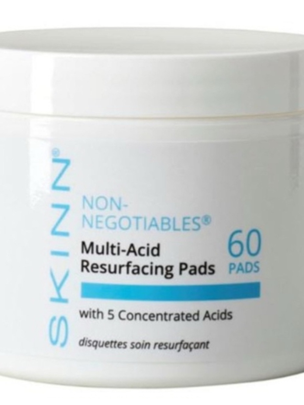 SKINN Multi-Acid Resurfacing Pads - White with Blue Accents